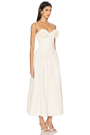 LPA Freya Midi Dress in Cream