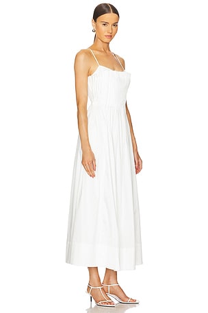 LPA Annalie Midi Dress in White