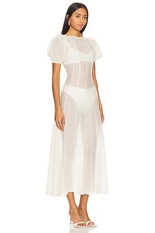 LPA Emory Midi Dress in Ivory