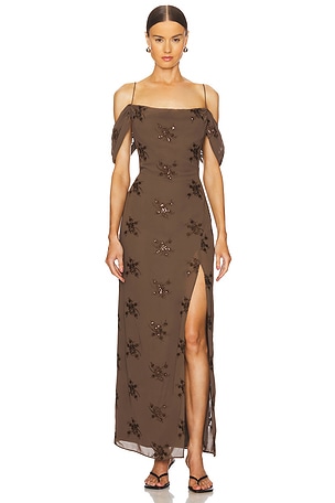 Yvanna Embroidered Maxi Dress LPA