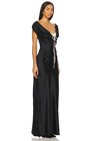 LPA Elora Gown in Black,White