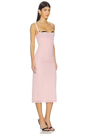 LPA Carla Midi Dress in Pink