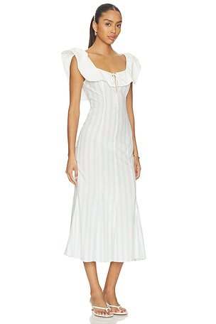 LPA Harper Midi Dress in Baby Blue. Size XXS. Also