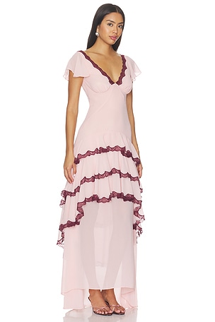 LPA Janelle Maxi Dress in Blush