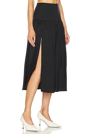 LPA Sabrina Midi Skirt in Black