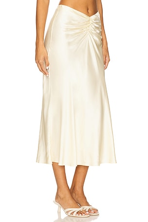 LPA Elinor Midi Skirt in Yellow