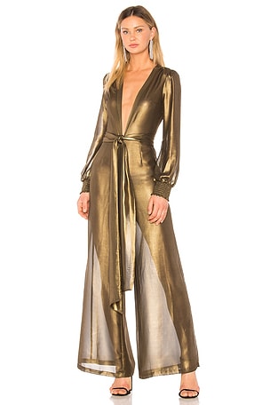 LPA Jumpsuit 655 in Gold Lurex REVOLVE