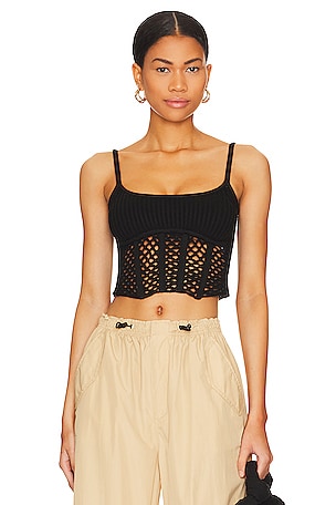 Macrae Crochet Corset Top LPA