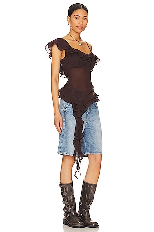 Jess Flounce Scarf Top LPA