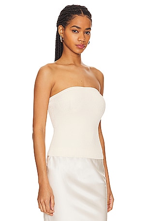 LPA Melora Knit Tube Top in Ivory