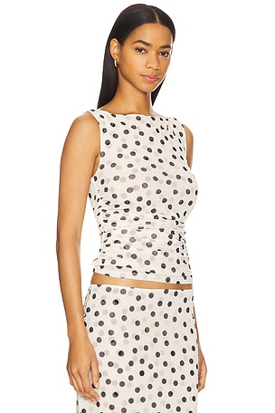 LPA Carla Top in White,Black