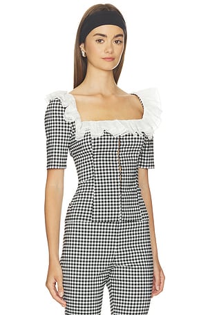 LPA Gigi Top in Black & White. Size XXS. Also