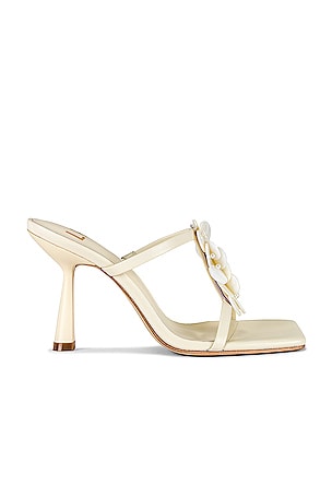 Coach Brodie Link Tea Rose Heel Sandal in Chalk Multi REVOLVE