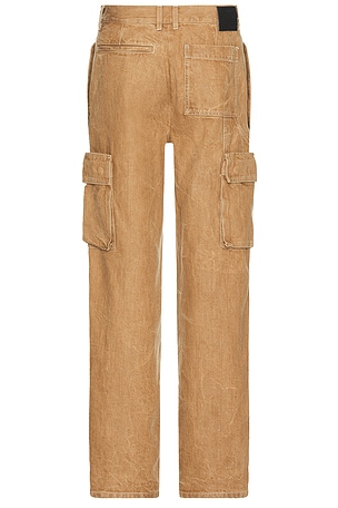 Le Père Peek-A-Boo Denim Trouser in Tan