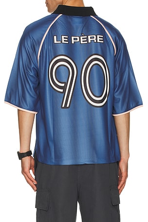 Le père chaqueta tipo camisa heritage kit en color azul