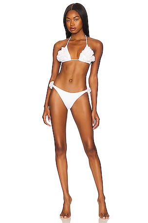 La Reveche Rasha One Shoulder Bikini Set in Sand