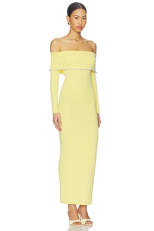La Porte Anya Foldover Dress in Yellow