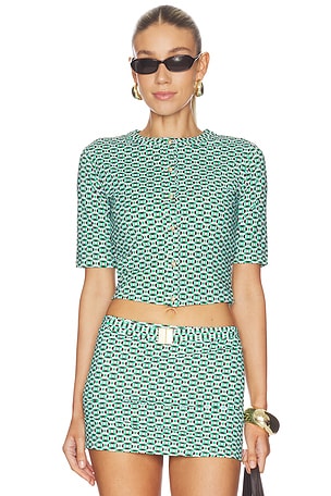 La Porte Lisa Cardigan in Green