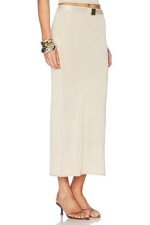 La Porte Sonya Knit Skirt in Neutral