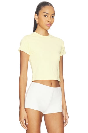 La Porte Nina Baby Tee in Yellow