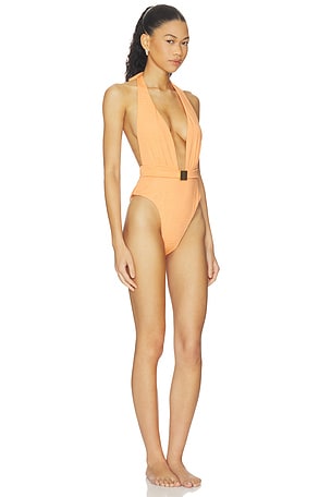 La Porte Bianca One Piece in Coral. Size S. Also