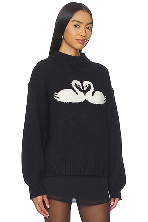 Lisa Says Gah Cory Turtleneck in Black