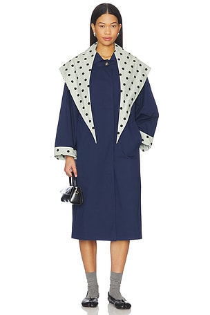 Lisa Says Gah Olson Trench in Navy