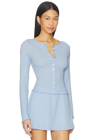 Lisa Says Gah Summer Top in Baby Blue