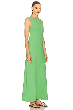LESET Margo Sleeveless Maxi Dress in Green