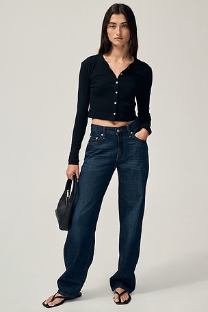 Pointelle Crop Cardigan LESET