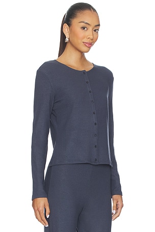 LESET Lauren Classic Cardigan in Navy