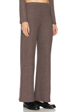 LESET Lauren Wide Leg Pant in Brown