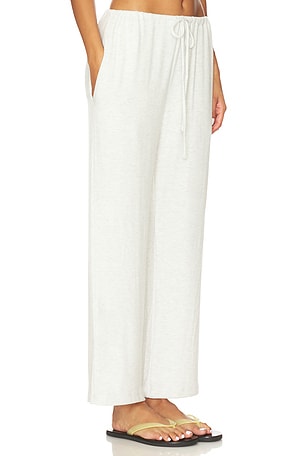 LESET Lauren Crop Drawstring Pant in White. Size XS. Also