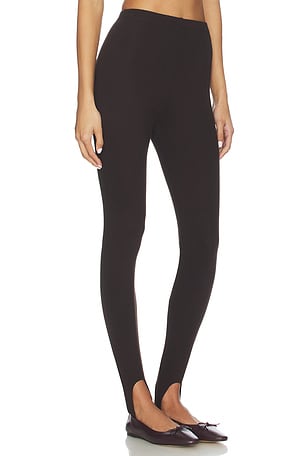 LESET Rio Stirrup Pant in Chocolate