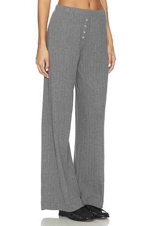 LESET Pointelle Boxer Pant in Grey