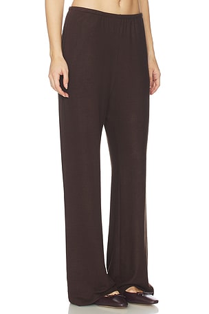 LESET Lauren Pocket Pant in Chocolate
