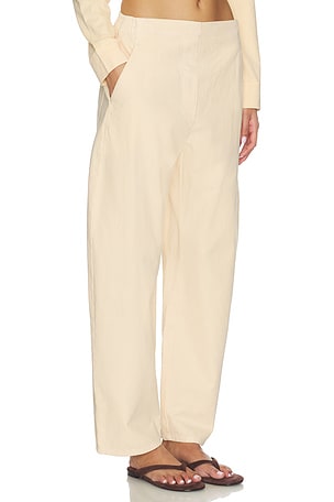 LESET Chloe Barrel Pant in Lemon