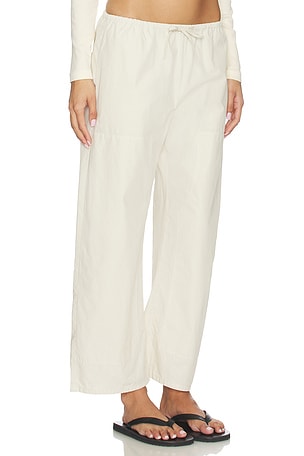 LESET Kyoto Carpenter Pant in Cream. Size XS. Also
