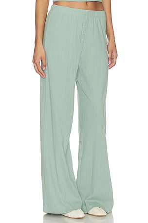 LESET Pointelle Boxer Pant in Teal