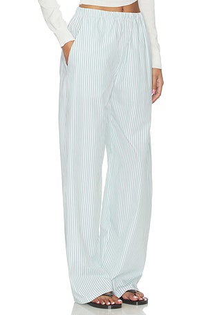 LESET Yoshi Stripe Wide Leg Pant in Mint