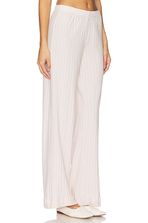 LESET Pointelle Boxer Pant in Blush