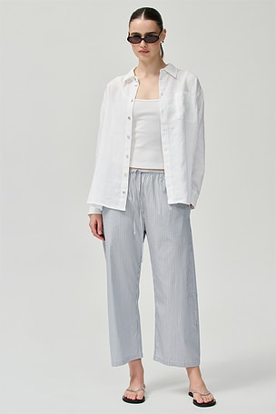 Yoshi Stripe Crop Drawstring Pant LESET