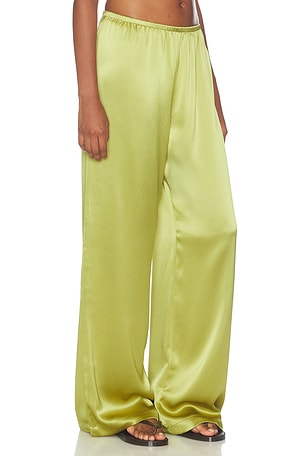 LESET Barb Wide Leg Pant in Green