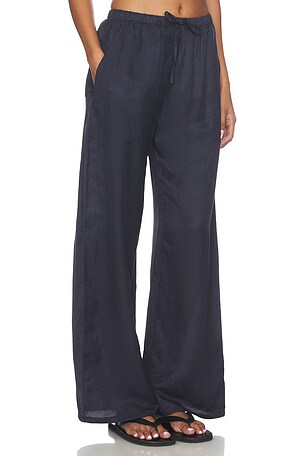 LESET Daniel Drawstring Pocket Pant in Navy