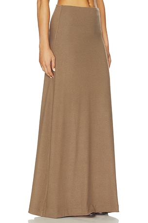 LESET Lauren Maxi Skirt in Tan. Size XS. Also