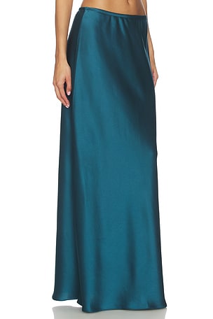 LESET Barb Bias Skirt in Teal. Size XS. Also