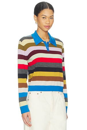 LESET James Polo in Blue,Brown