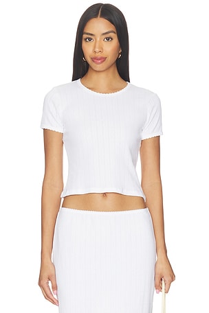 Pointelle Baby Tee LESET