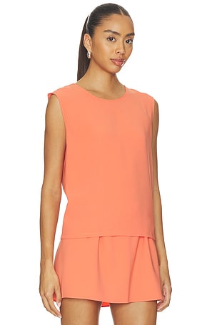 LESET Arielle Sleeveless Crew in Coral