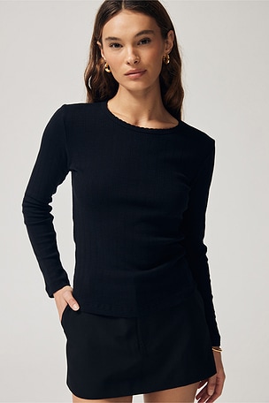 Pointelle Long Sleeve LESET